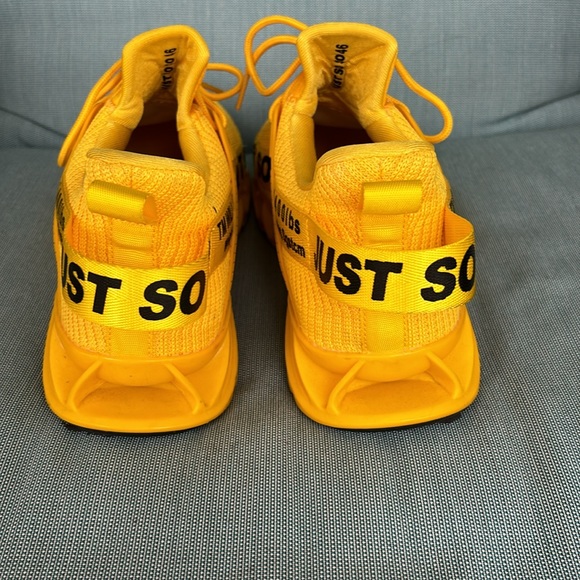 New men’s, Just so so yellow running shoes size 46EU/ 12US - Picture 3 of 7